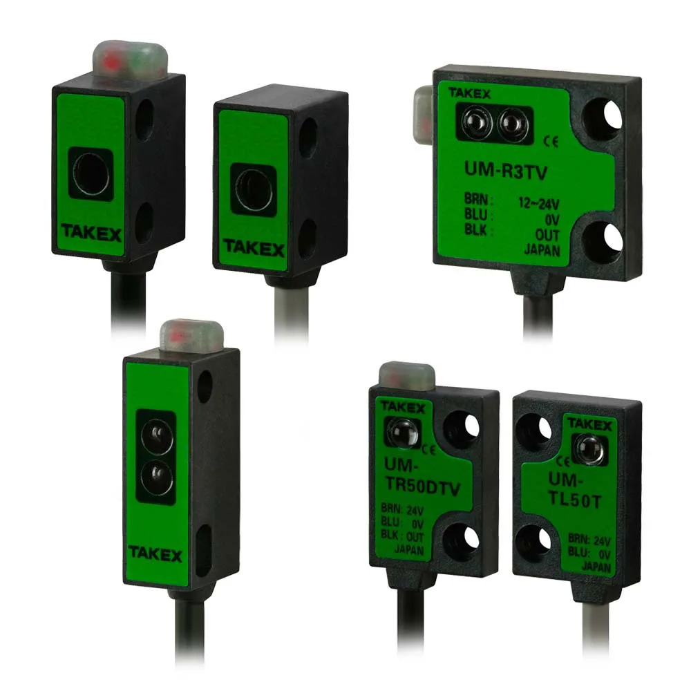 Sensor fotoeléctrico ultradelgado de haz pasante con amplificador integrado UM-T5ODTV